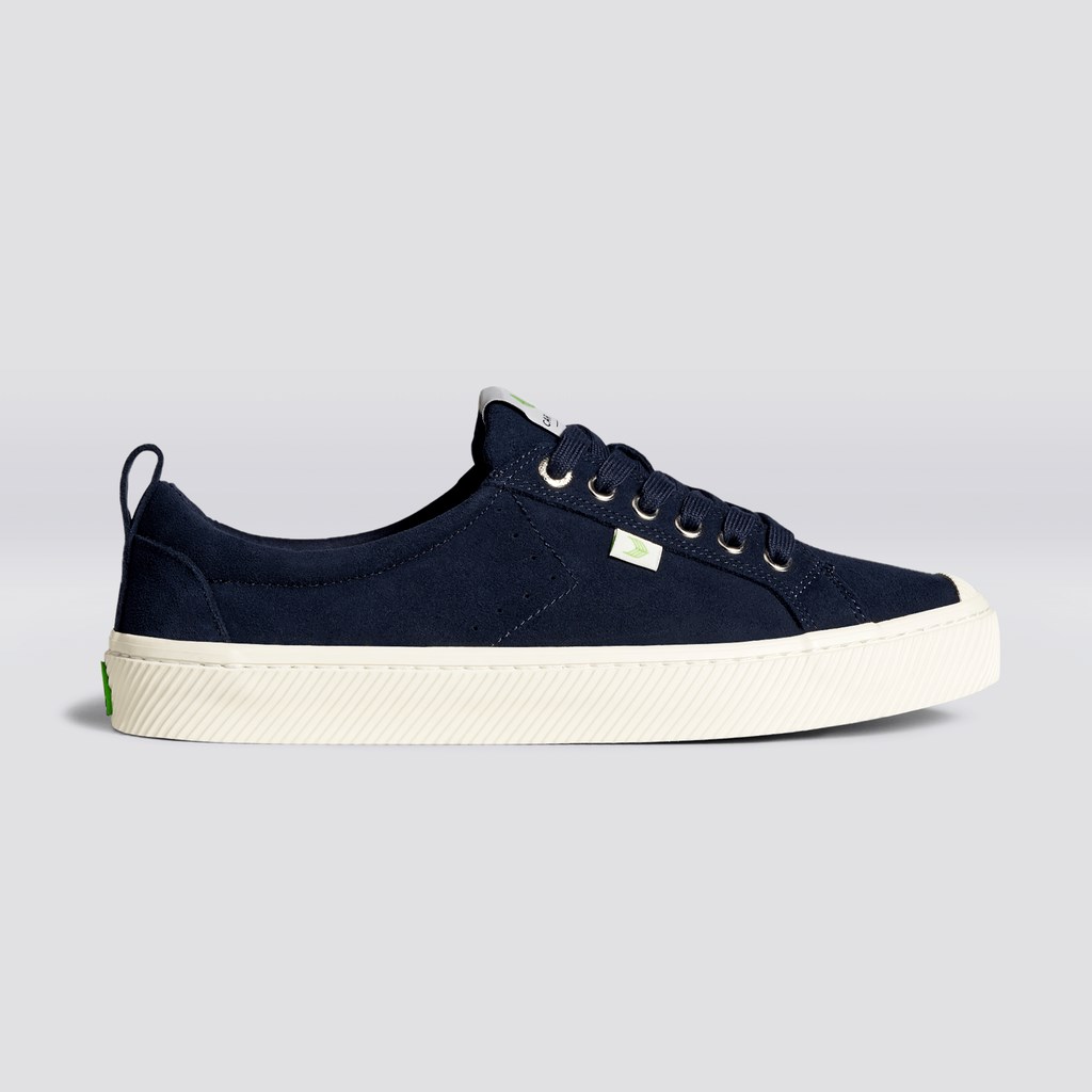 OCA LOW Cariuma Low Top Daim Bleu Femme | IUJ-8147914